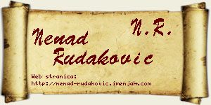 Nenad Rudaković vizit kartica